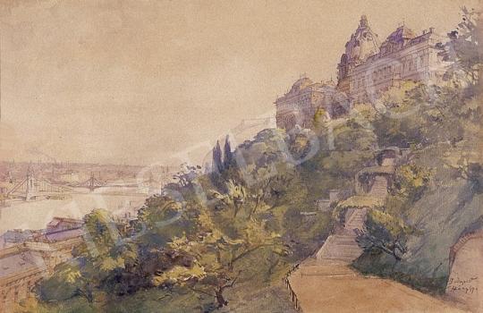  Háry Gyula - A királyi palota látképe | 8. Aukció aukció / 164 tétel