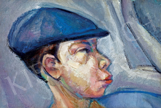 Tihanyi, Lajos, - Portrait of a Boy (Head with Cap) | 47th Autumn Sale auction / 88 Lot