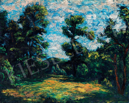 Orbán, Dezső - Forest with Clouds 