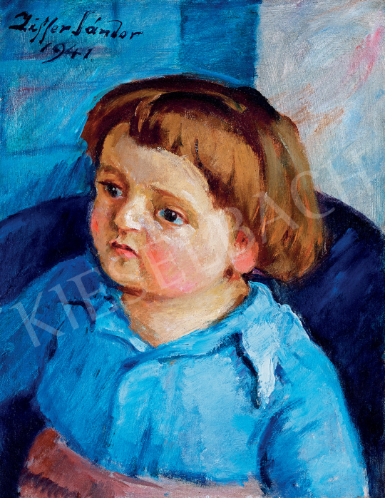 Ziffer Sándor - Ziffer kisfiának portréja | 47. őszi aukció aukció / 112 tétel
