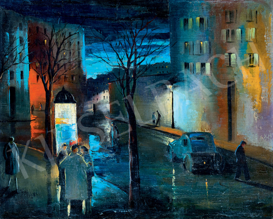 Corini Margit - Párizsi utca éjjel | 47. őszi aukció aukció / 141 tétel
