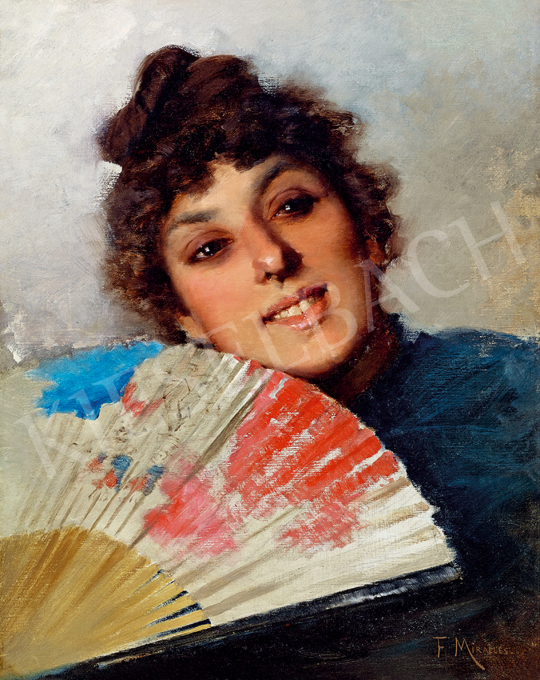  Francisco Miralles - Young Spanish Woman with a Fan | Winter Auction auction / 14 Lot