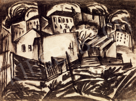  Kádár, Béla - Houses in the Suburb | Winter Auction auction / 26 Lot