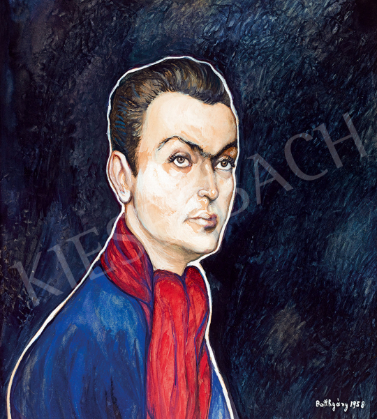  Batthyány, Gyula - Young Man with a Red Scarf | Winter Auction auction / 70 Lot