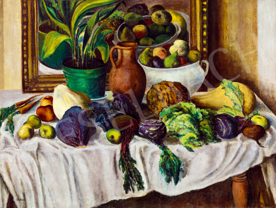 Orbán, Dezső - Big Still-Life with a Mirror | Winter Auction auction / 117 Lot