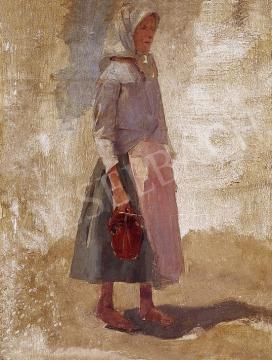 Bihari, Sándor - Girl with a tag | 8th Auction auction / 194 Lot