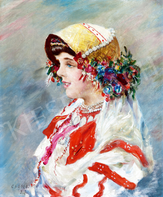  Csók, István - Sokác Girl | Winter Auction auction / 220 Lot