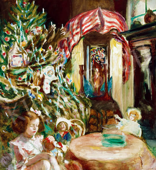  Csók, István - Züzü with Christmas Tree | Winter Auction auction / 221 Lot