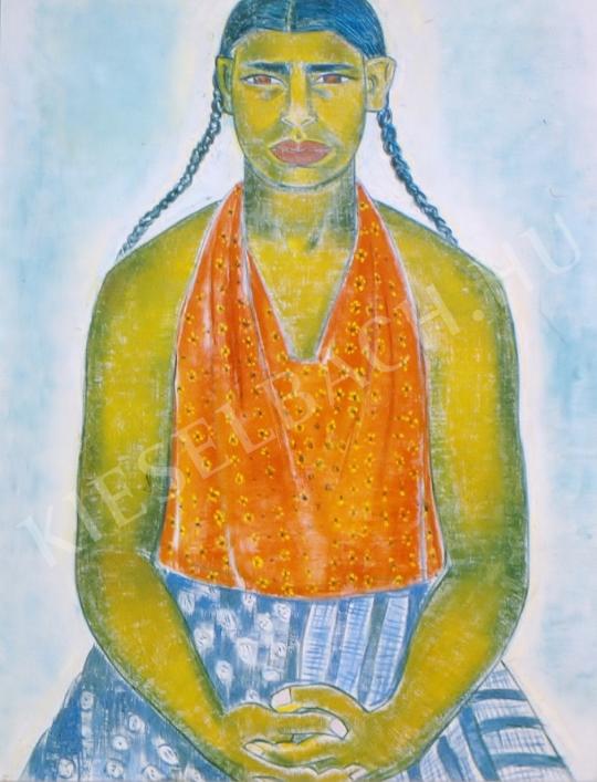 Járitz Józsa - Tahiti nő festménye