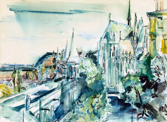  Hincz, Gyula - View of Buda | The 49th auction of the Kieselbach Gallery. auction / 1 Lot