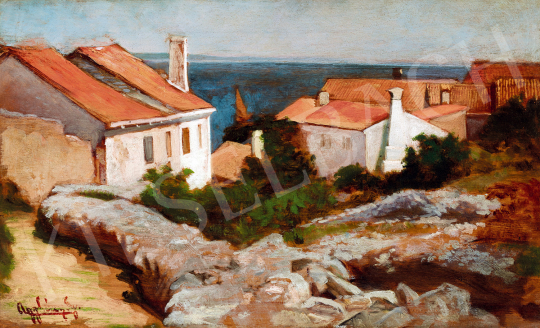  Aggházy, Gyula - Sea-Shore in South-France | The 49th auction of the Kieselbach Gallery. auction / 4 Lot