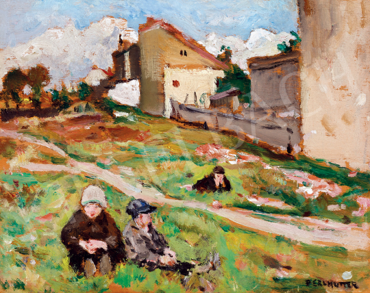  Perlmutter, Izsák - Children on the Hill-Side | The 49th auction of the Kieselbach Gallery. auction / 21 Lot