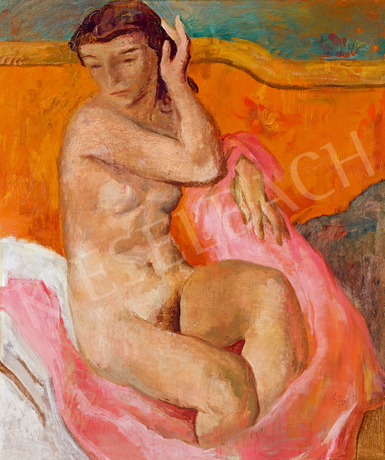  Szőnyi, István - Woman Fixing Her Hair | The 49th auction of the Kieselbach Gallery. auction / 29 Lot