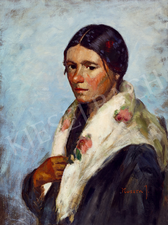  Koszta, József - Girl with Kerchief | The 49th auction of the Kieselbach Gallery. auction / 36 Lot