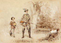 Barabás, Miklós - Hunting Scene (1852)