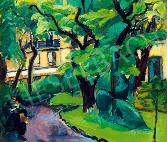  Dénes, Valéria - Park in Paris (The Cluny Park) | The 49th auction of the Kieselbach Gallery. auction / 60 Lot