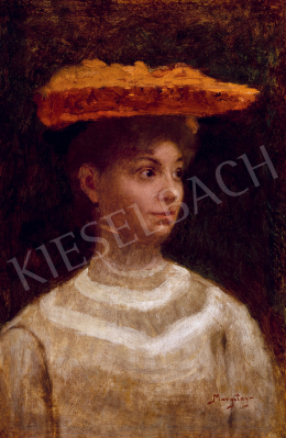 Margitay, Tihamér - Young Lady in a Hat 