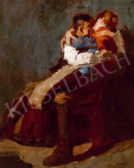 Fényes Adolf - Szerelem (A csók) | 49. tavaszi aukció aukció / 67 tétel