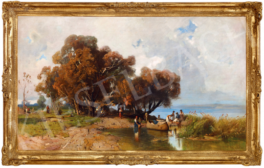 Berkes, Antal - Fisherman's Hut by Lake Balaton | The 49th auction of the Kieselbach Gallery. auction / 69 Lot