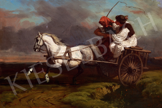  Lotz, Károly - The Wagon is Running (Courting) | The 49th auction of the Kieselbach Gallery. auction / 76 Lot