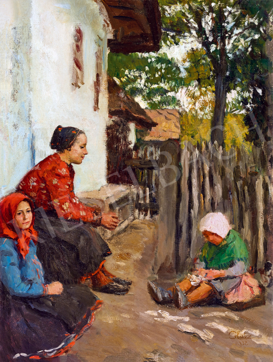  Glatz Oszkár - Kislányok a kertben | 49. tavaszi aukció aukció / 79 tétel
