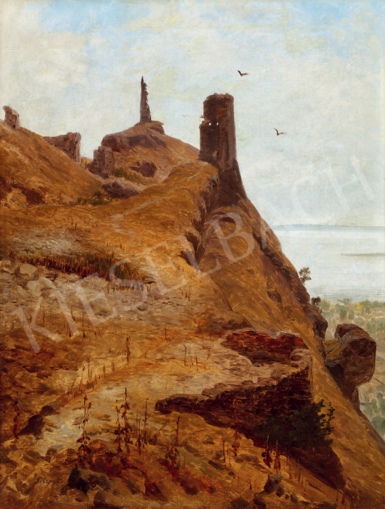 Telepy, Károly - View to Lake Balaton (Szigliget Castle) | The 49th auction of the Kieselbach Gallery. auction / 93 Lot