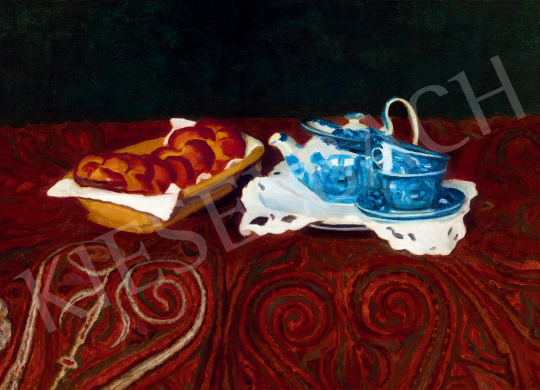  Ferenczy, Károly - Milk Loaf and Blue China (Before Afternoon Tea) | The 49th auction of the Kieselbach Gallery. auction / 95 Lot