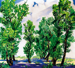 Boromisza, Tibor - Poplars on Margaret Island 