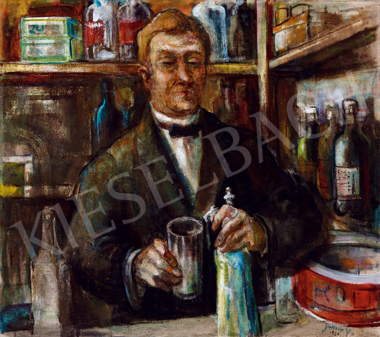  Jakoby, Gyula - Café (Der Gast Wirt/ Self-Portrait) | The 49th auction of the Kieselbach Gallery. auction / 107 Lot