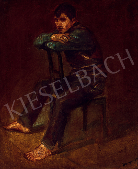  Mednyánszky, László - Boy Sitting on a Chair | The 49th auction of the Kieselbach Gallery. auction / 109 Lot