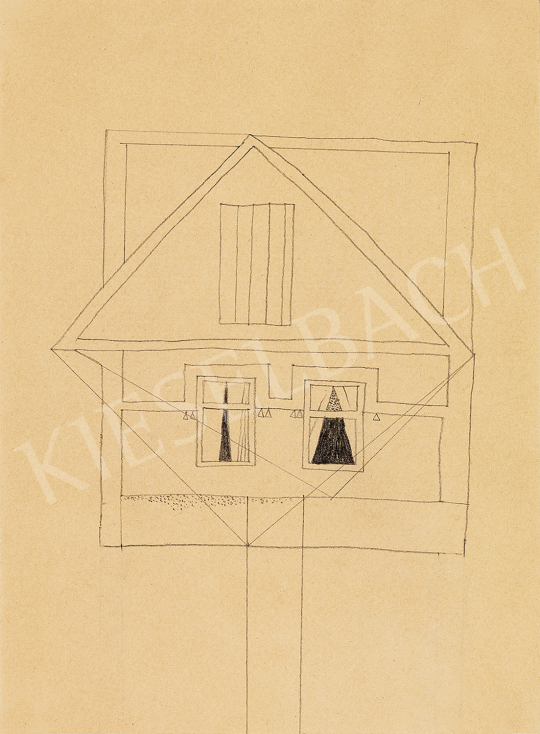 Vajda, Lajos - House on a Pole with Curtained Windows | The 49th auction of the Kieselbach Gallery. auction / 122 Lot