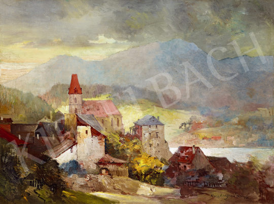  Háry Gyula - Alpesi falu (Weisskirchen, Ausztria) | 49. tavaszi aukció aukció / 126 tétel