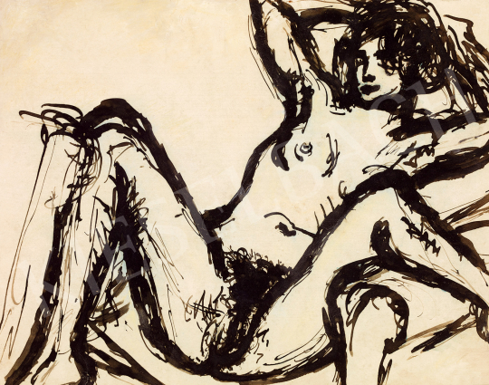 Rippl-Rónai, József - Nude Sitting in an Armchair | The 49th auction of the Kieselbach Gallery. auction / 149 Lot