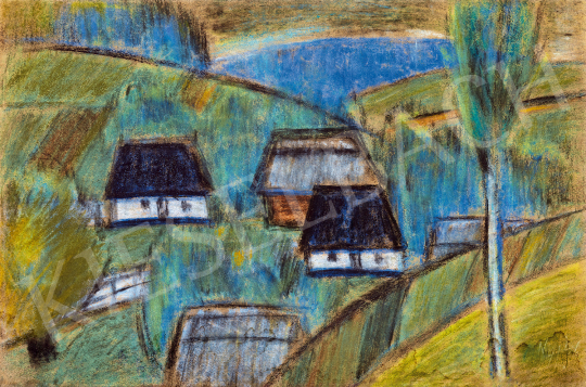 Nagy, István - Transsylvanian Landscape (Hill-Side with Houses) | The 49th auction of the Kieselbach Gallery. auction / 205 Lot