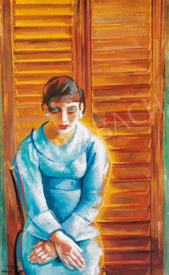  Borbereki-Kovács, Zoltán - Girl in Blue from Rome | The 49th auction of the Kieselbach Gallery. auction / 221 Lot