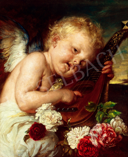  Benczúr, Gyula - Music, Putto with Roses (Scherzo) 