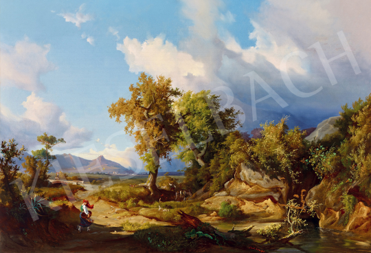 Markó András - Itáliai táj (A feltámadó szél) | 49. tavaszi aukció aukció / 225 tétel