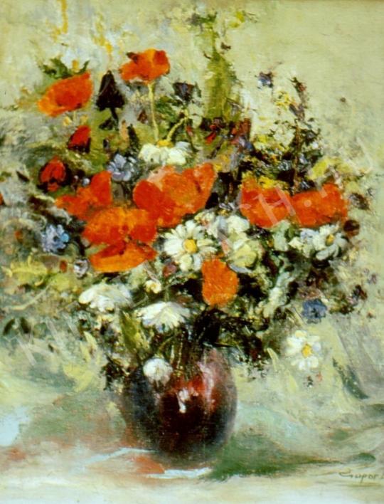 Csupor, László - Still-Life with Poppy painting