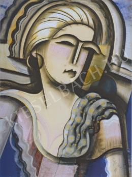  Scheiber, Hugó - Girl with Earring in Blue (second half of the 1920s)