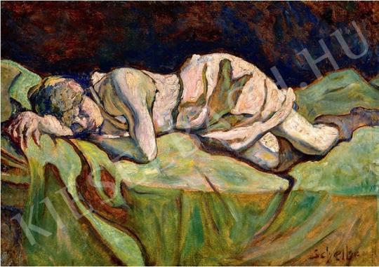  Scheiber, Hugó - Sleeping Girl painting