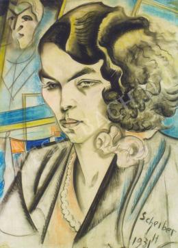  Scheiber, Hugó - Portrait of Margit Marosy (Mrs. Lajos Antal) (1931)