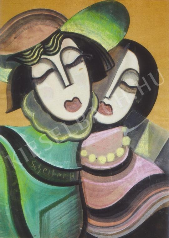  Scheiber, Hugó - Women with Closed Eyes painting