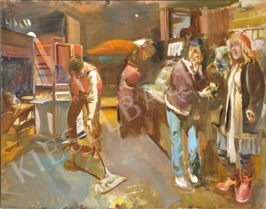 Csernus, Tibor - In a Coffee House painting