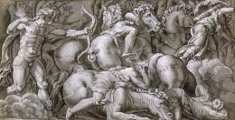 Workshop of Giulio Romano - Battle scene 