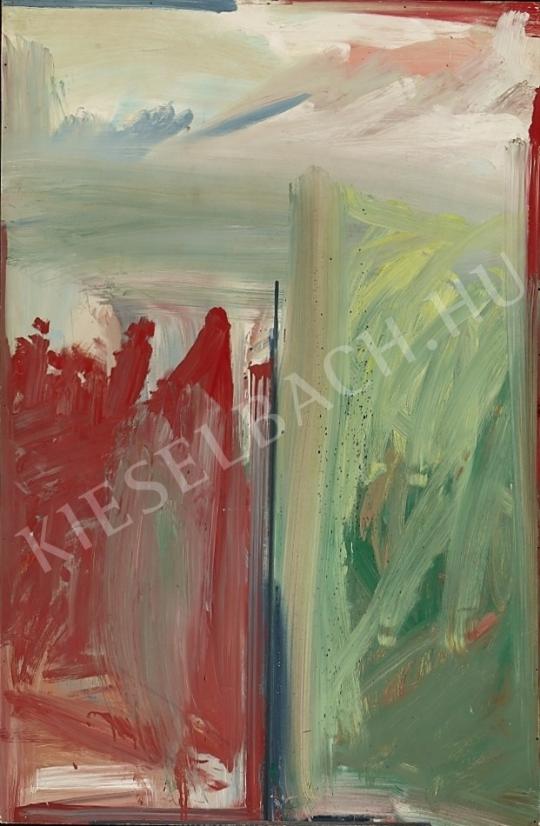  Tót, Endre - Red and Green Composition painting