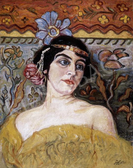 Körösfői Kriesch, Aladár - Woman with a bonnet | 8th Auction auction / 273 Lot