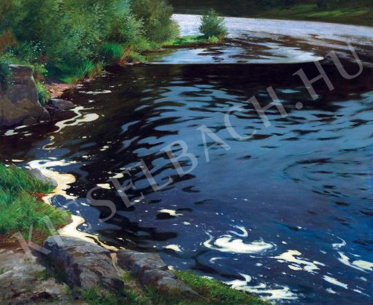 Kaufmann, Adolf - Water with rippling waves painting