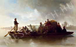 Molnár, József - Crossing the Tisza (1872)