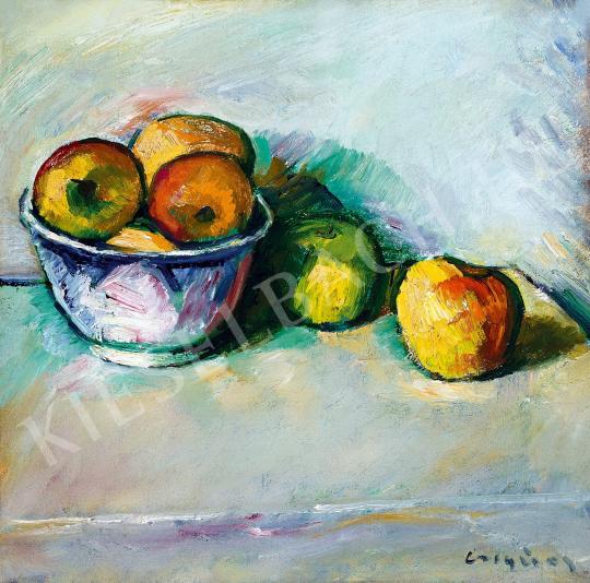  Czigány, Dezső - Still life with apple painting