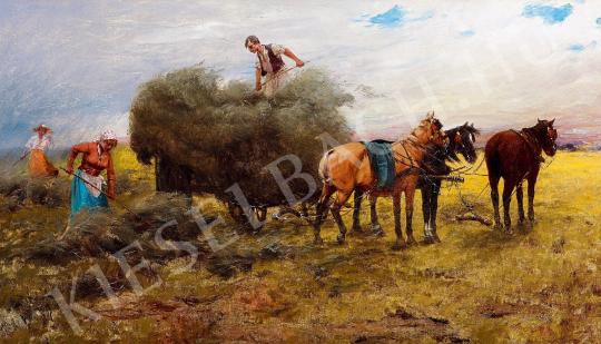  Pataky, László - In the field (Harvest) painting